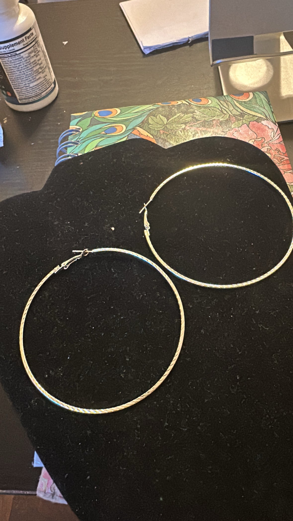 Not So Basic Silver hoop Earrings