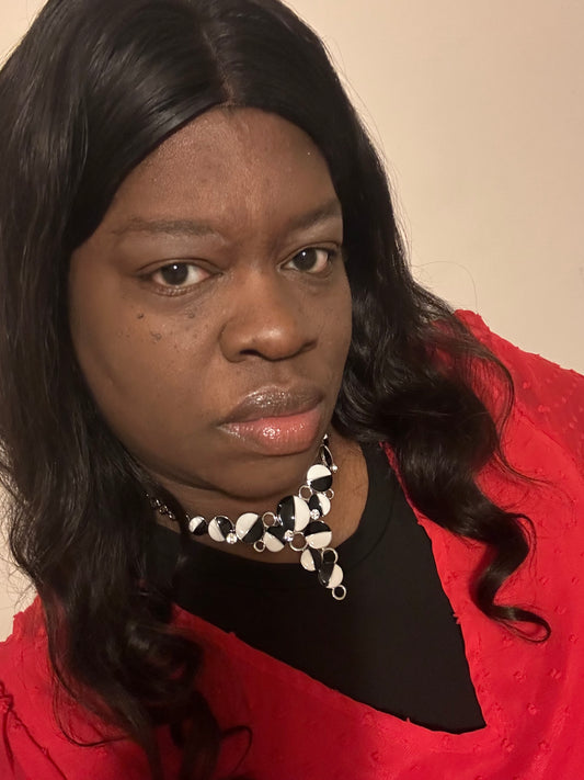 Black and White Allure Necklace