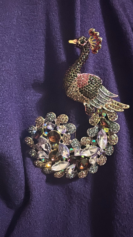 XL Peacock 🦚 Brooch