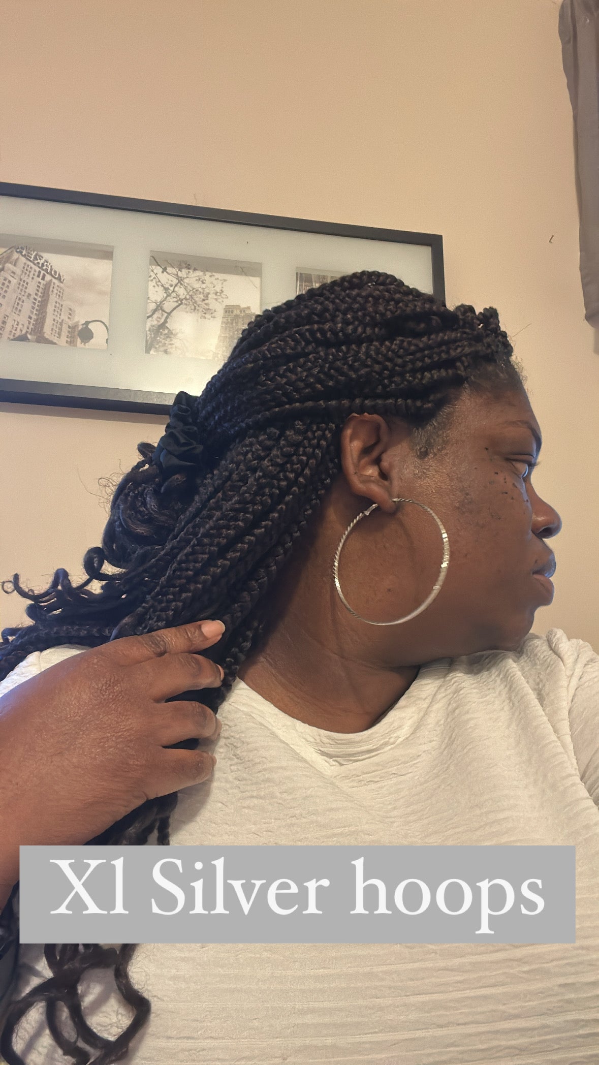 Not So Basic Silver hoop Earrings