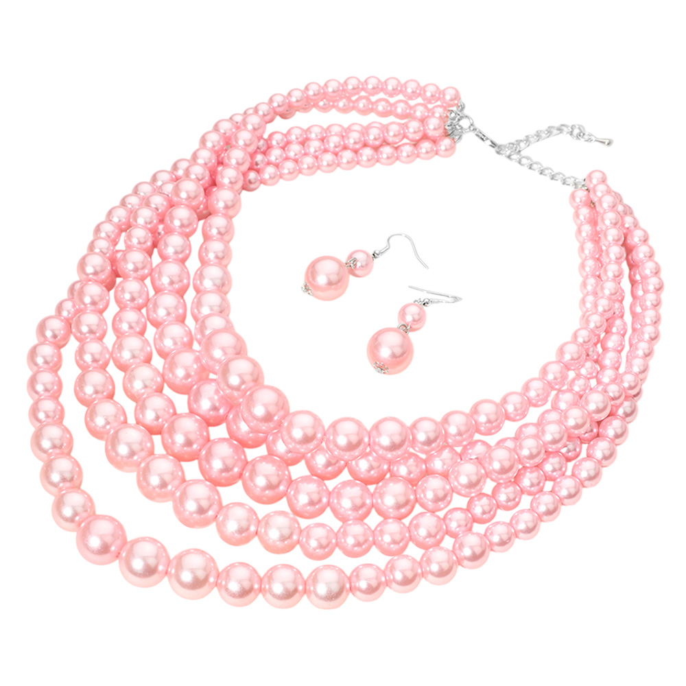 New! Cotton Candy 5 Stand Pearls
