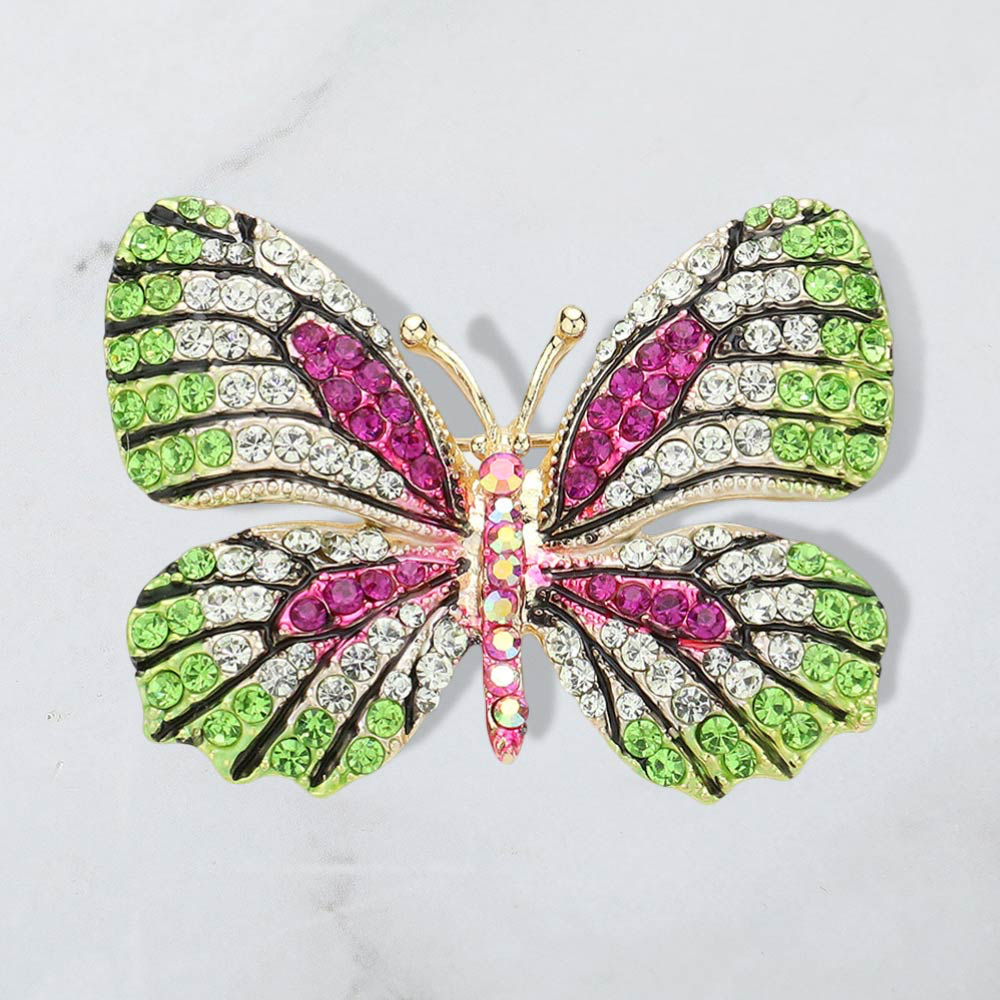 Dazzle Butterfly Brooch