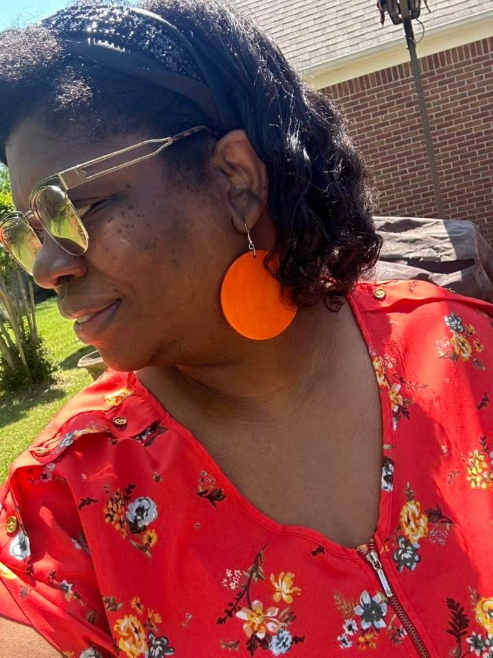 Circle Wood Earrings