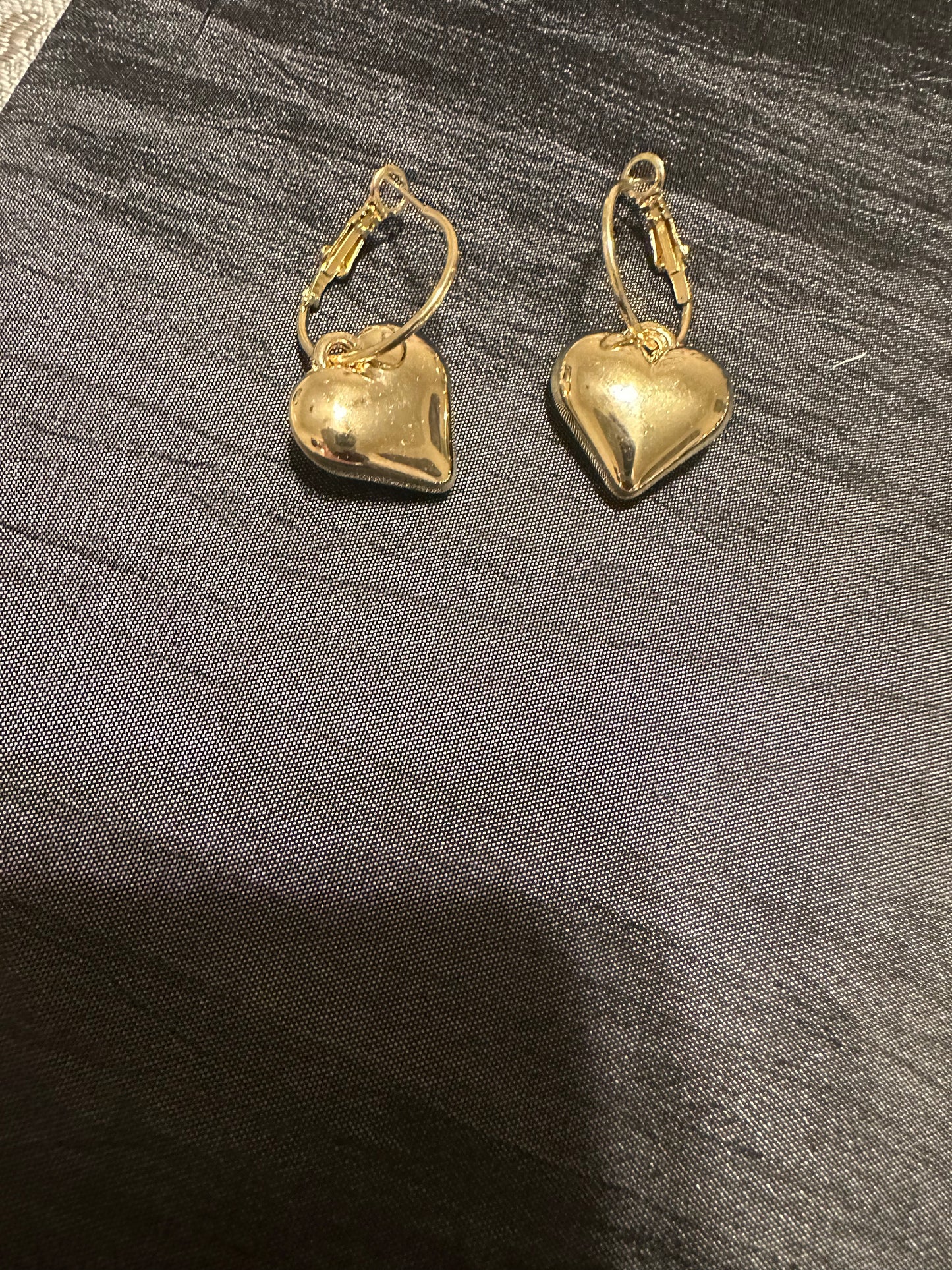 Gold Heart Earrings