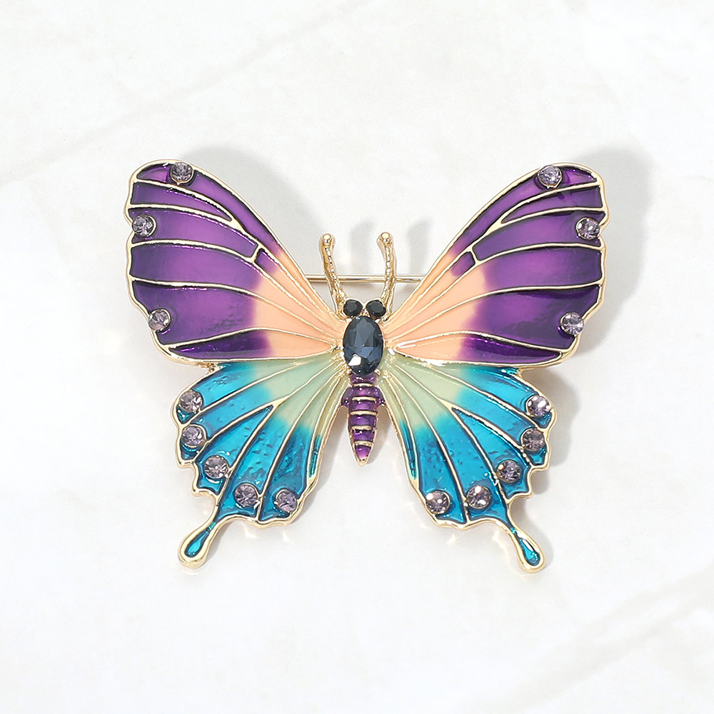 Purple Mix Enamel Brooch