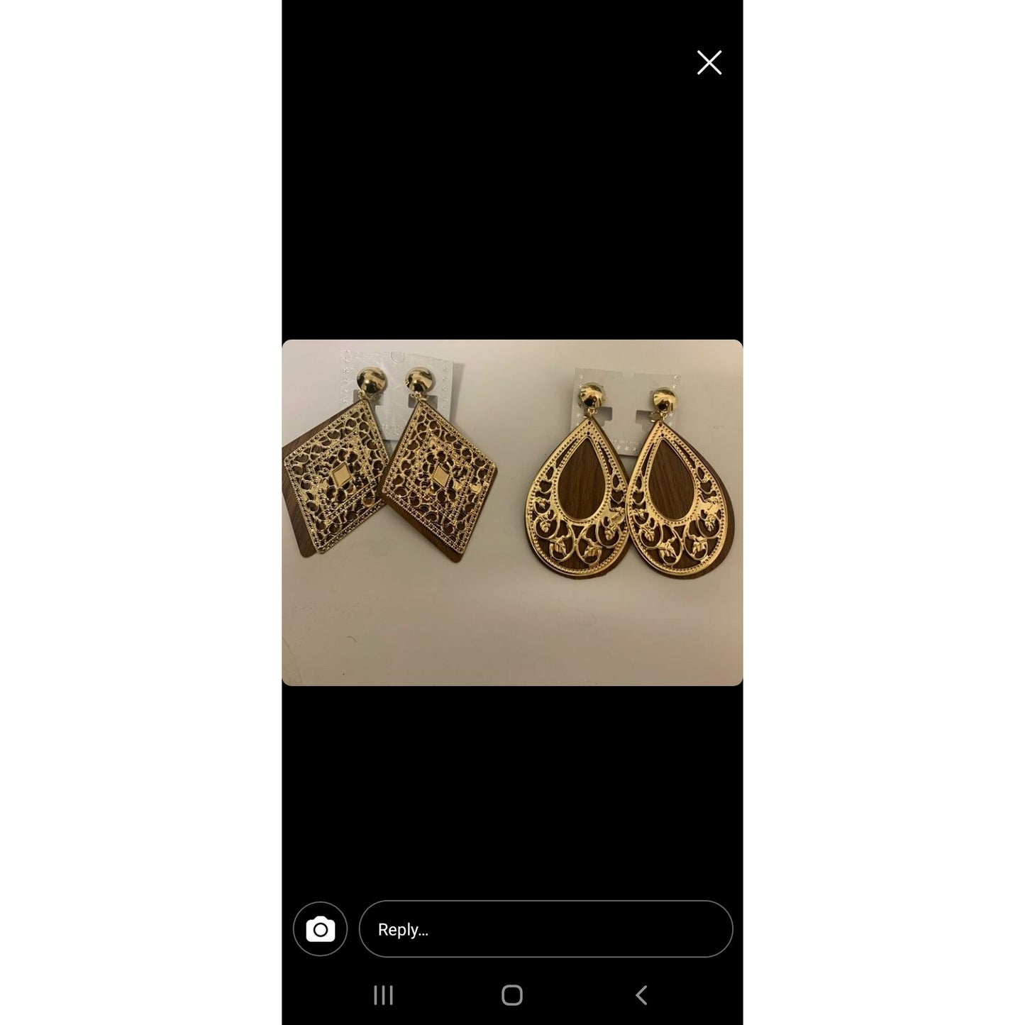Chic Wood Clip On Earrings