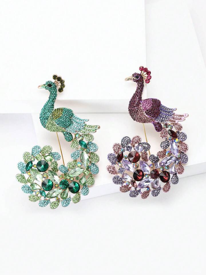 XL Peacock 🦚 Brooch
