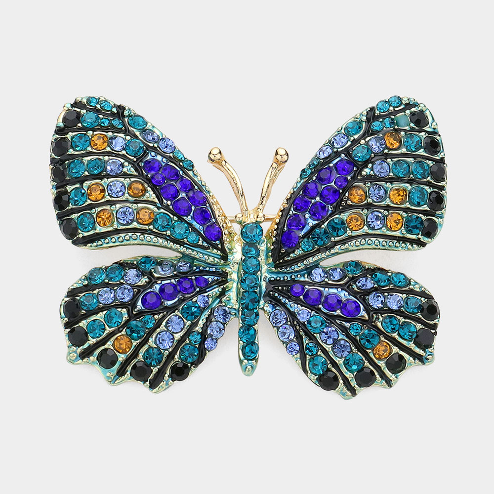 Dazzle Butterfly Brooch