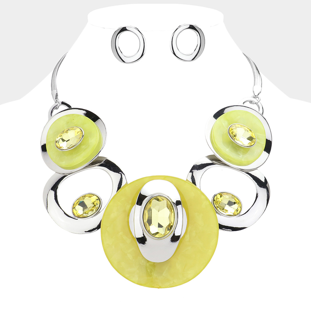 Vibrant Yellow ☀️ Bold Statement Necklace