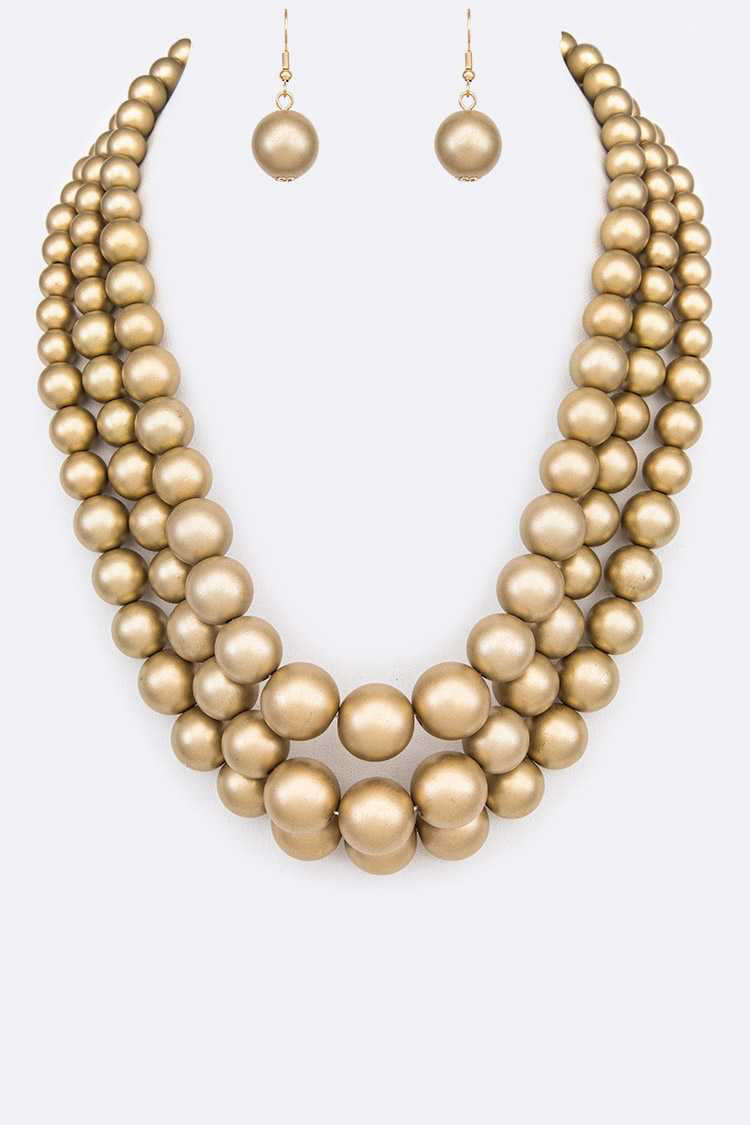 Mattted Gold Pearls