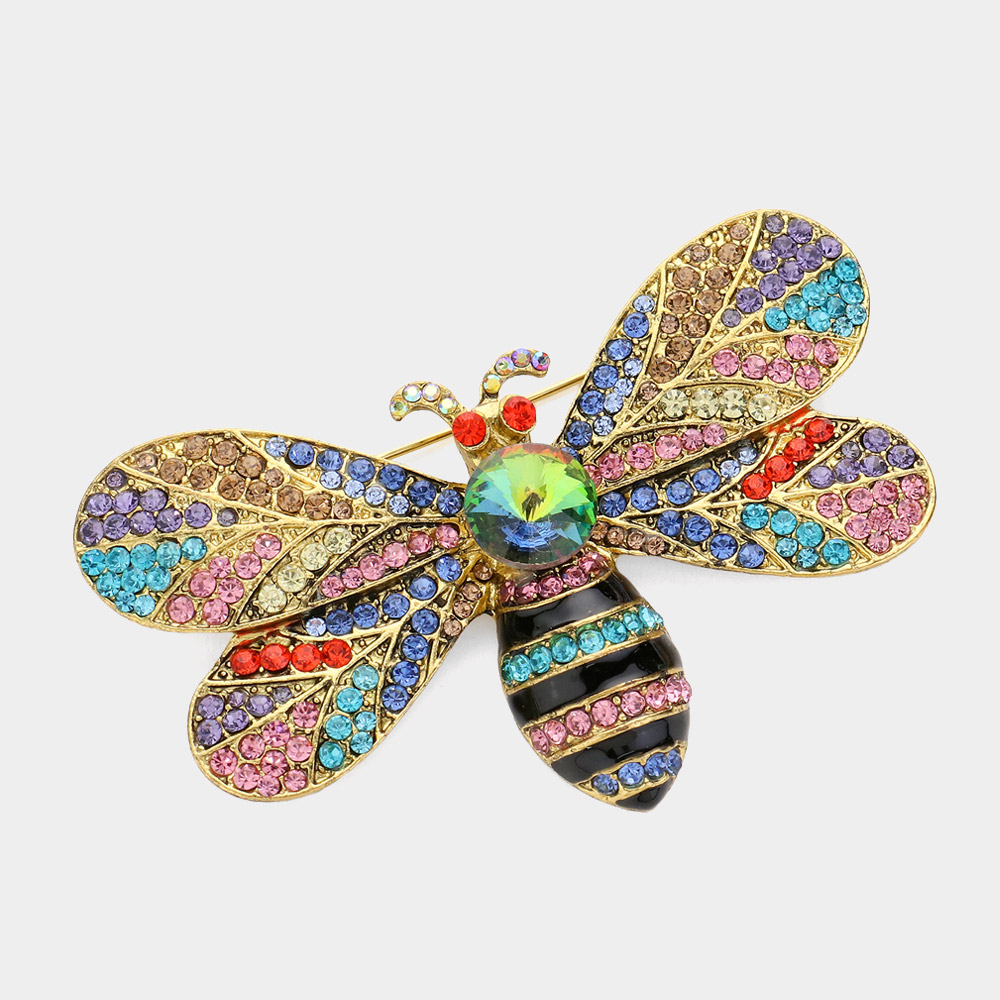 Hot Pink Mix XL Brooch