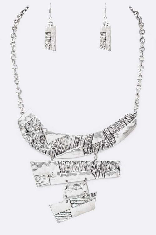 Abstract Metal Necklace