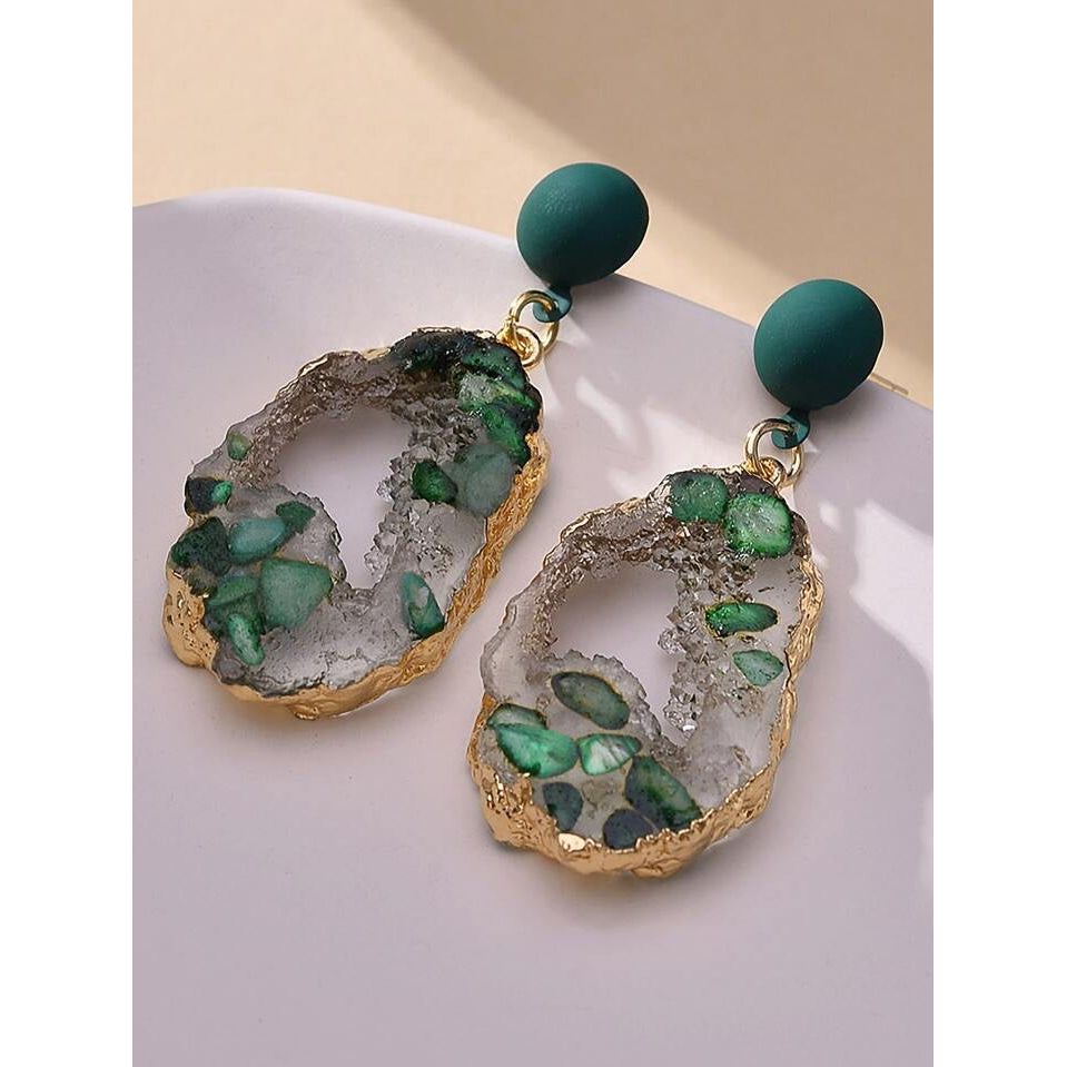 Green Amye Earrings