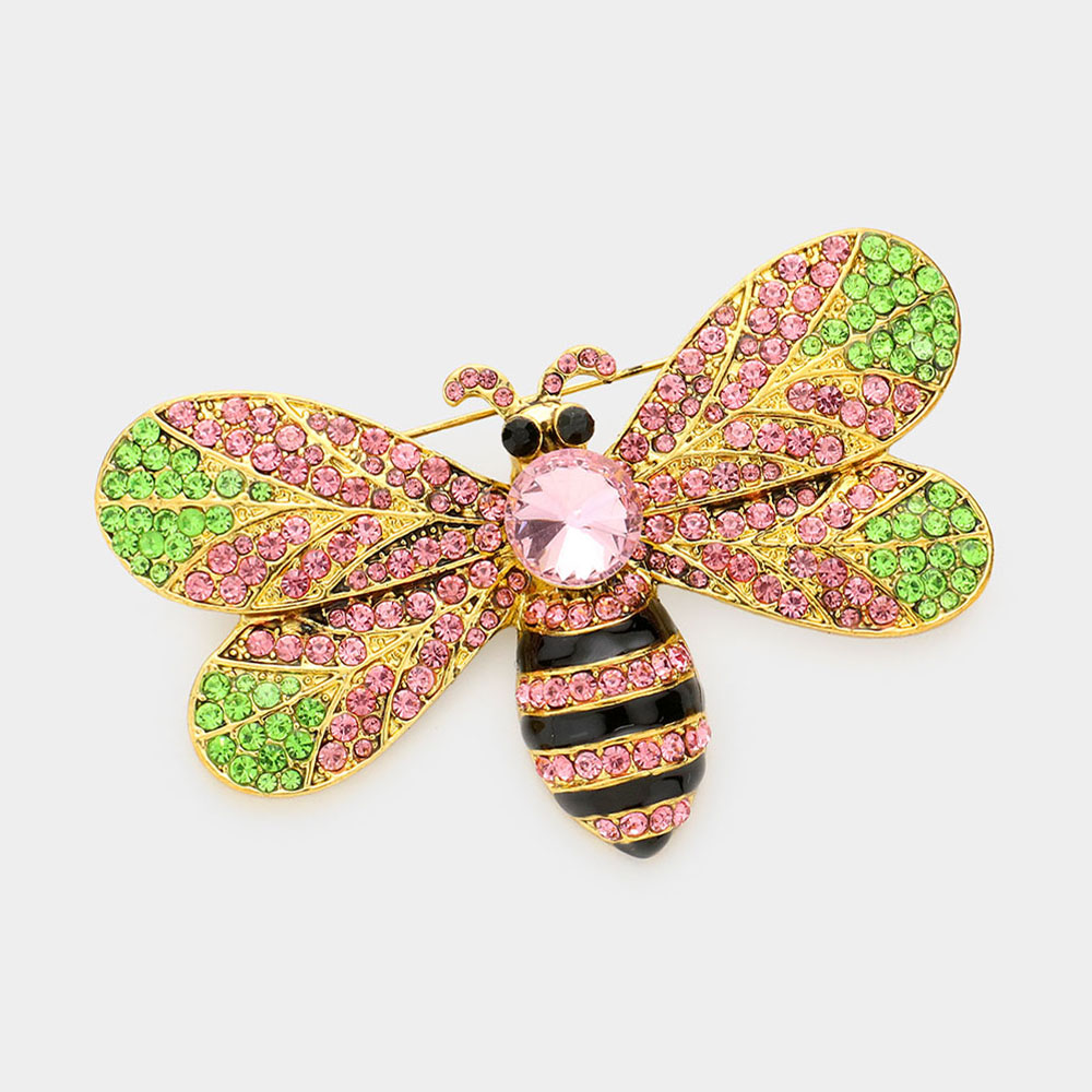 Hot Pink Mix XL Brooch