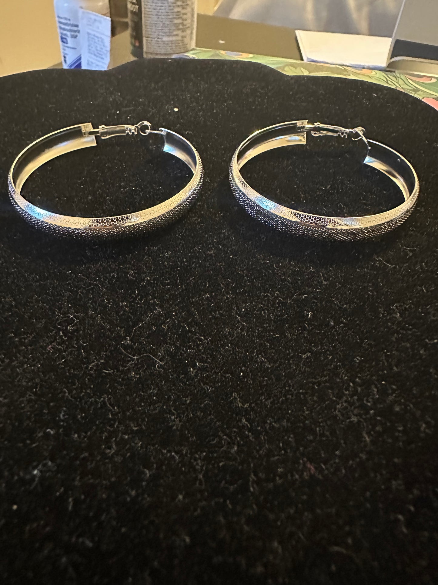 Not So Basic Silver hoop Earrings