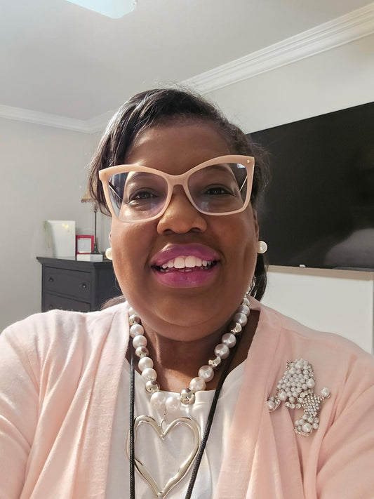 Silver and Pearl Heart Necklace