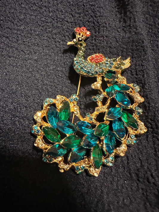 Peacock 🦚 Brooch