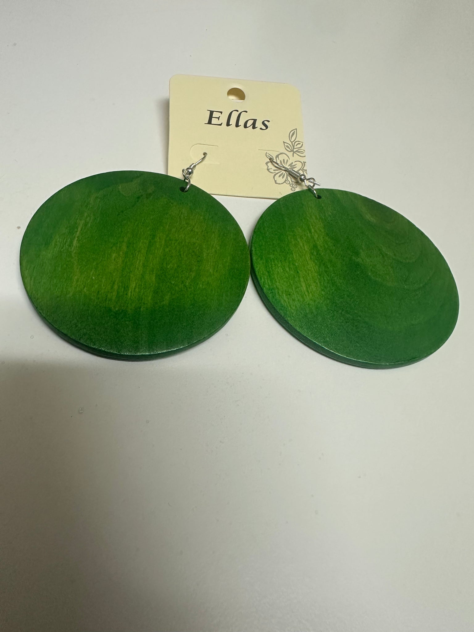 Circle Wood Earrings