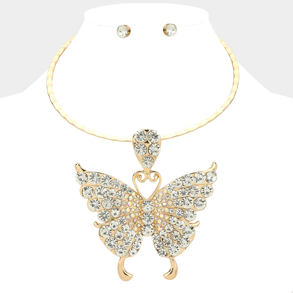 New Raven Butterfly Necklace