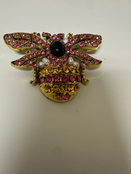 Hot Pink Mix XL Brooch