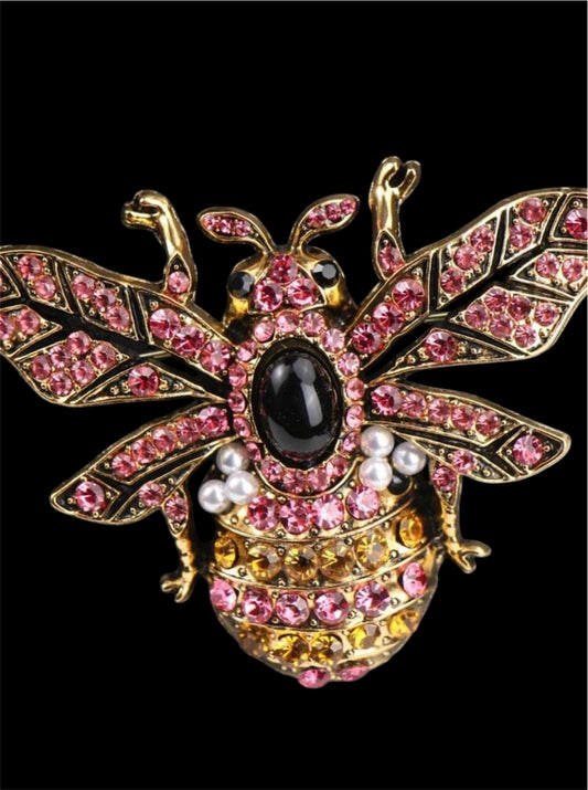 Hot Pink Mix XL Brooch