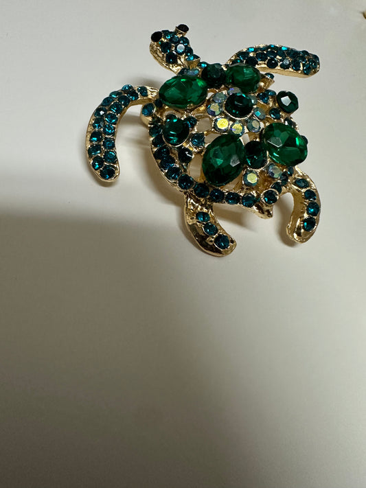 Turquoise and Green Sea Turtle