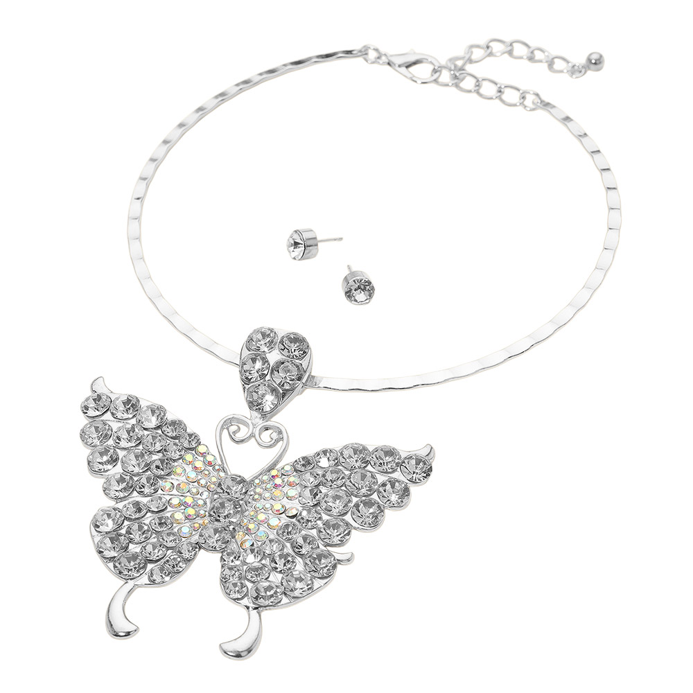 New Raven Butterfly Necklace