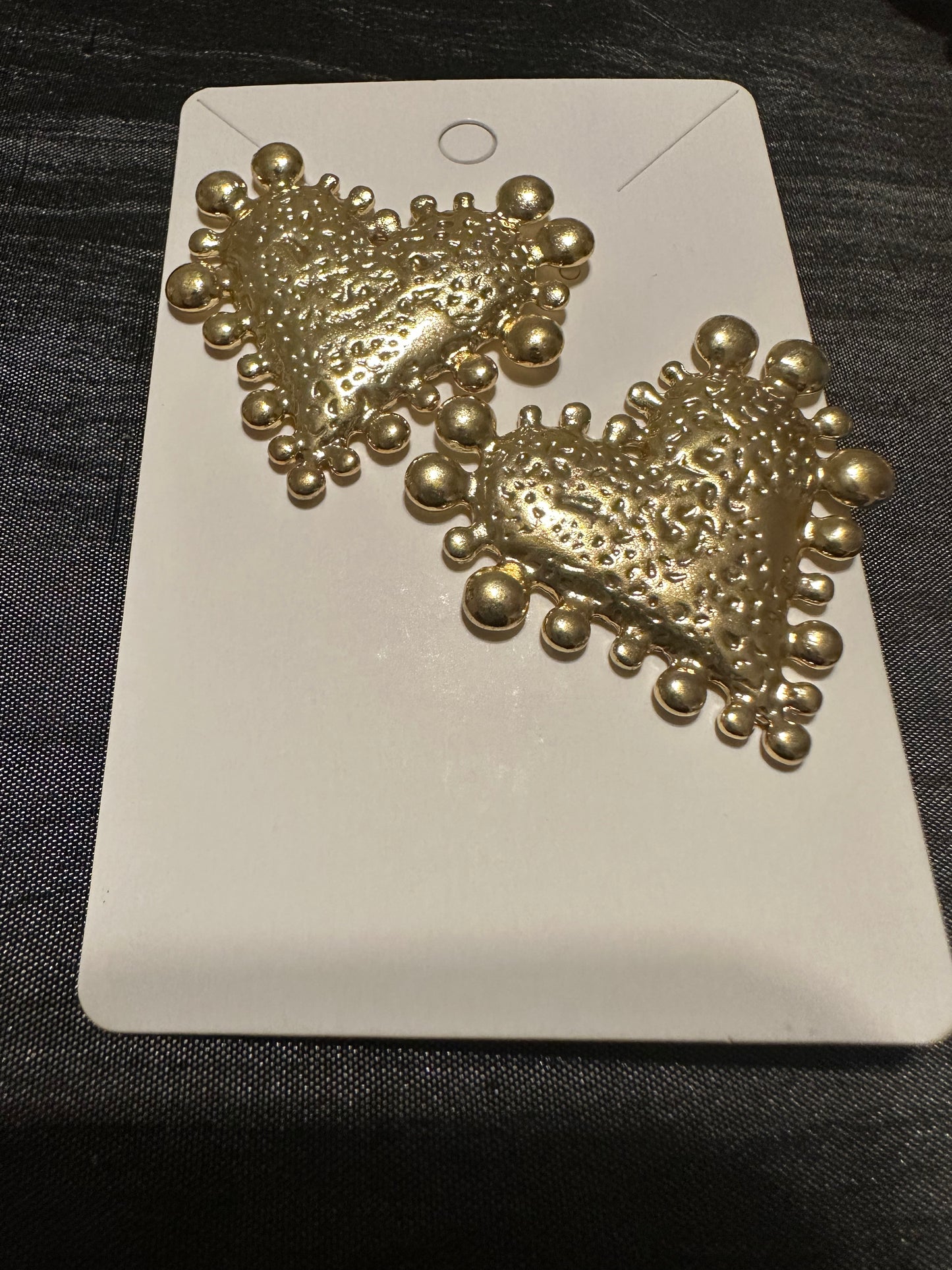 Gold Heart Earrings