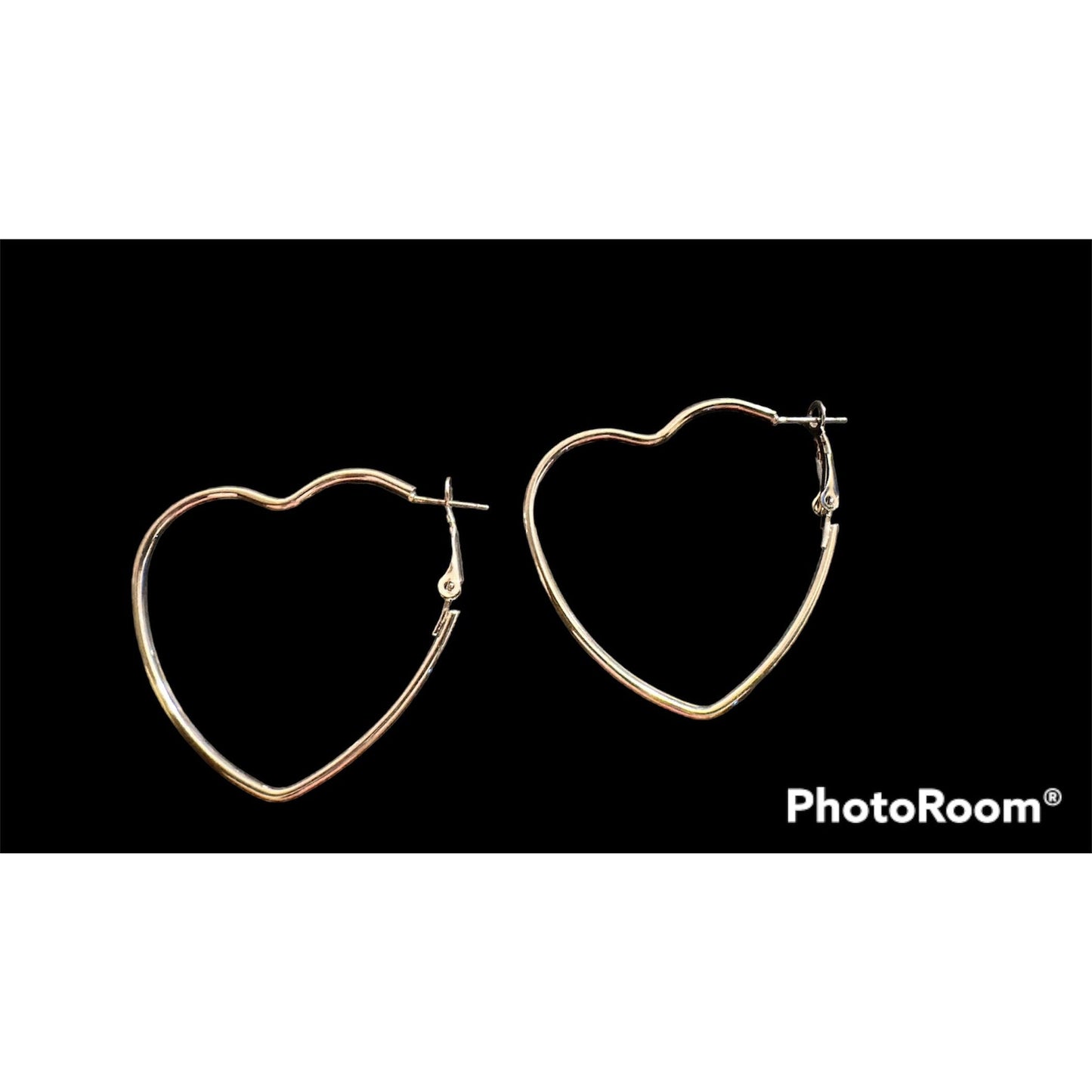Gold Heart Earrings