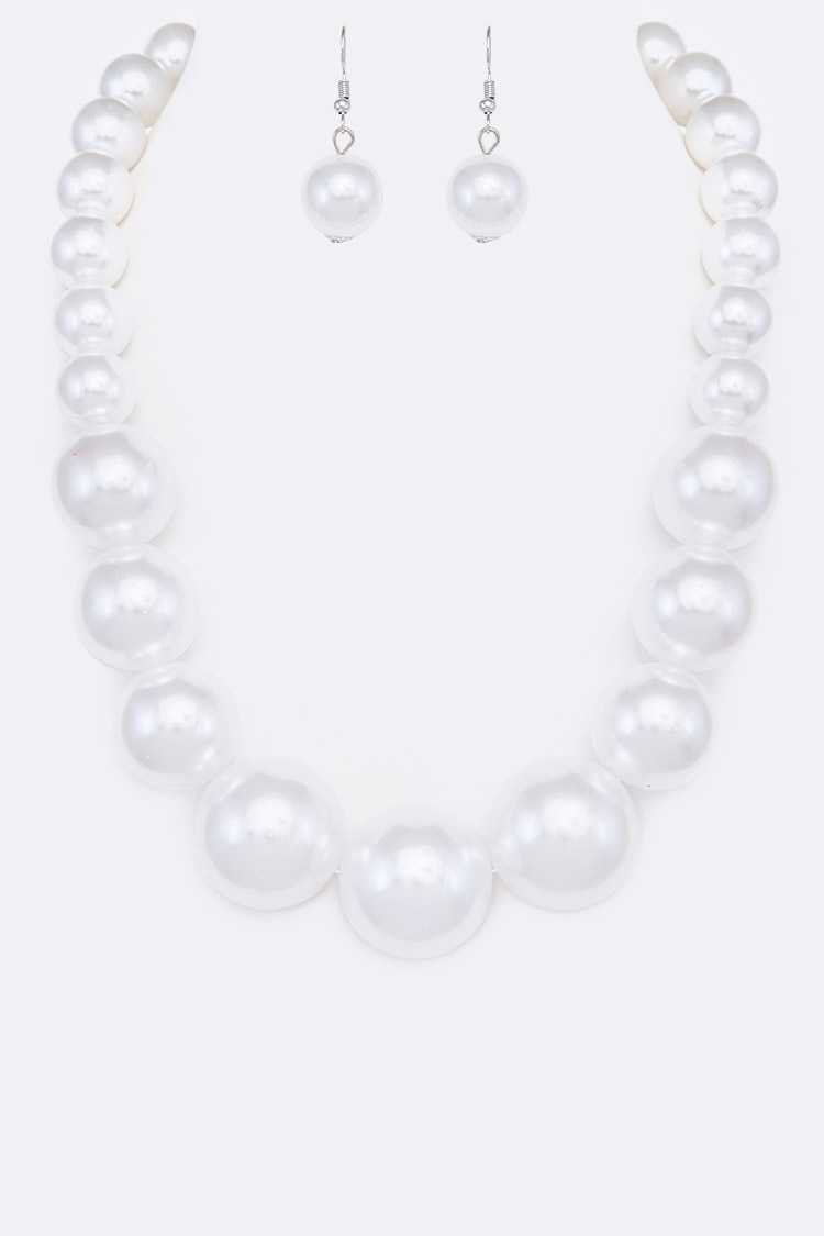 Jumbo One Strand Pearls