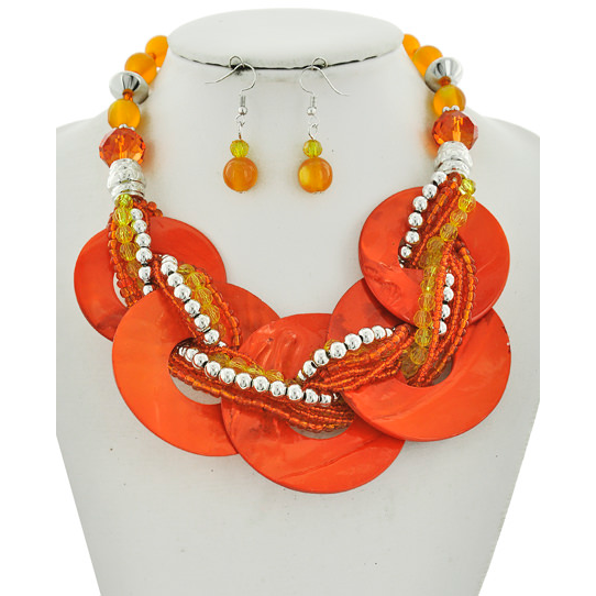 Orange Crush Necklace Set