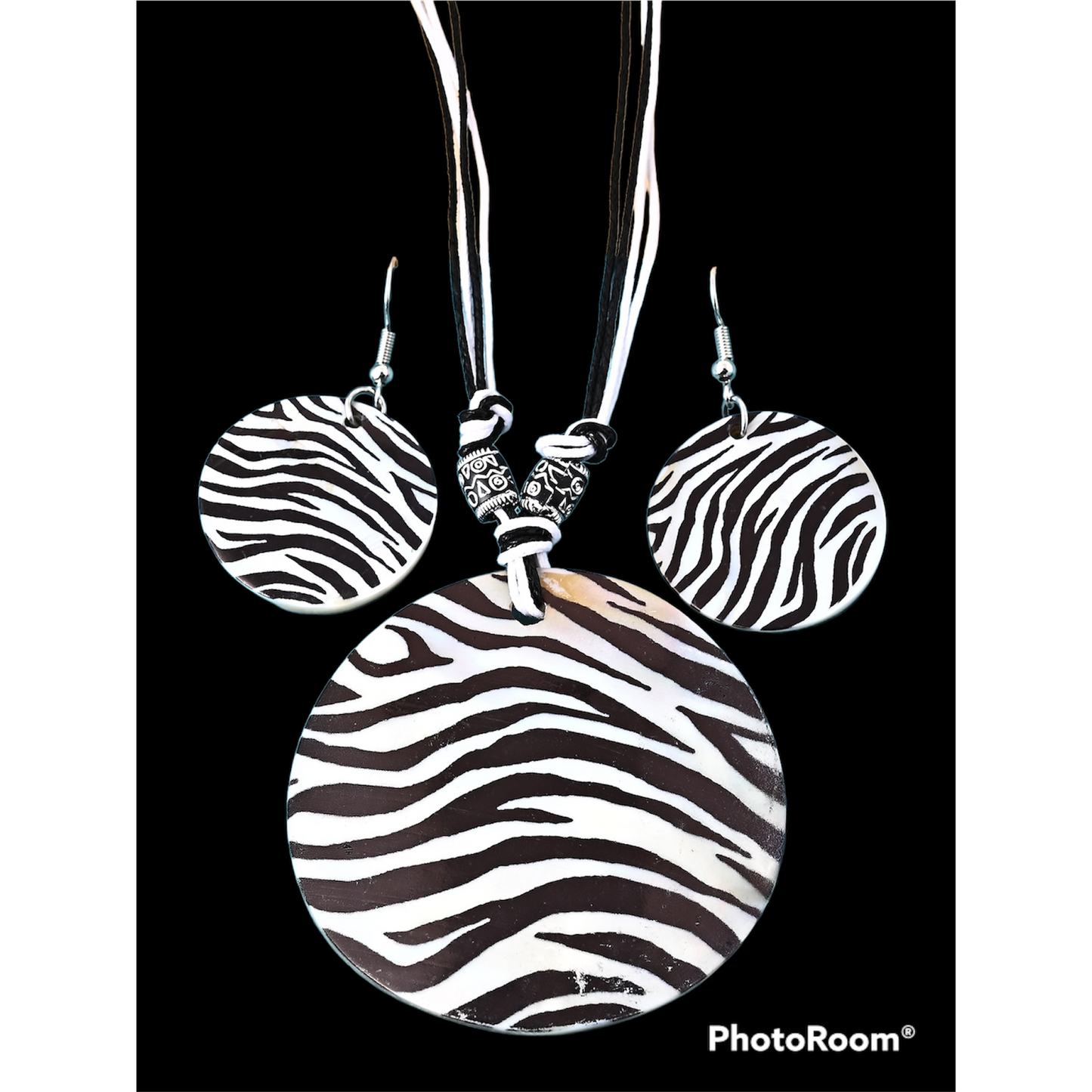 New! Zebra Shell Necklace